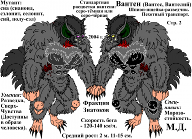 Вантен (Страница 2 - Расцветки). Сианоид.