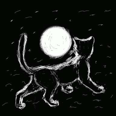 Moon Kitten Sketch