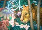 Морда леопарда в цветах (Psychodelic anthro and animalistica)