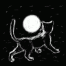 Moon Kitten Sketch (Фурри арт)